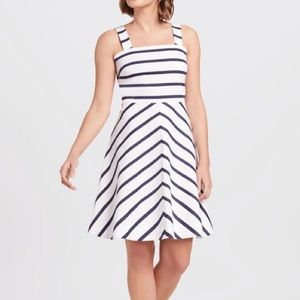 Draper James Stripe A-Line Nassau Navy Stripe